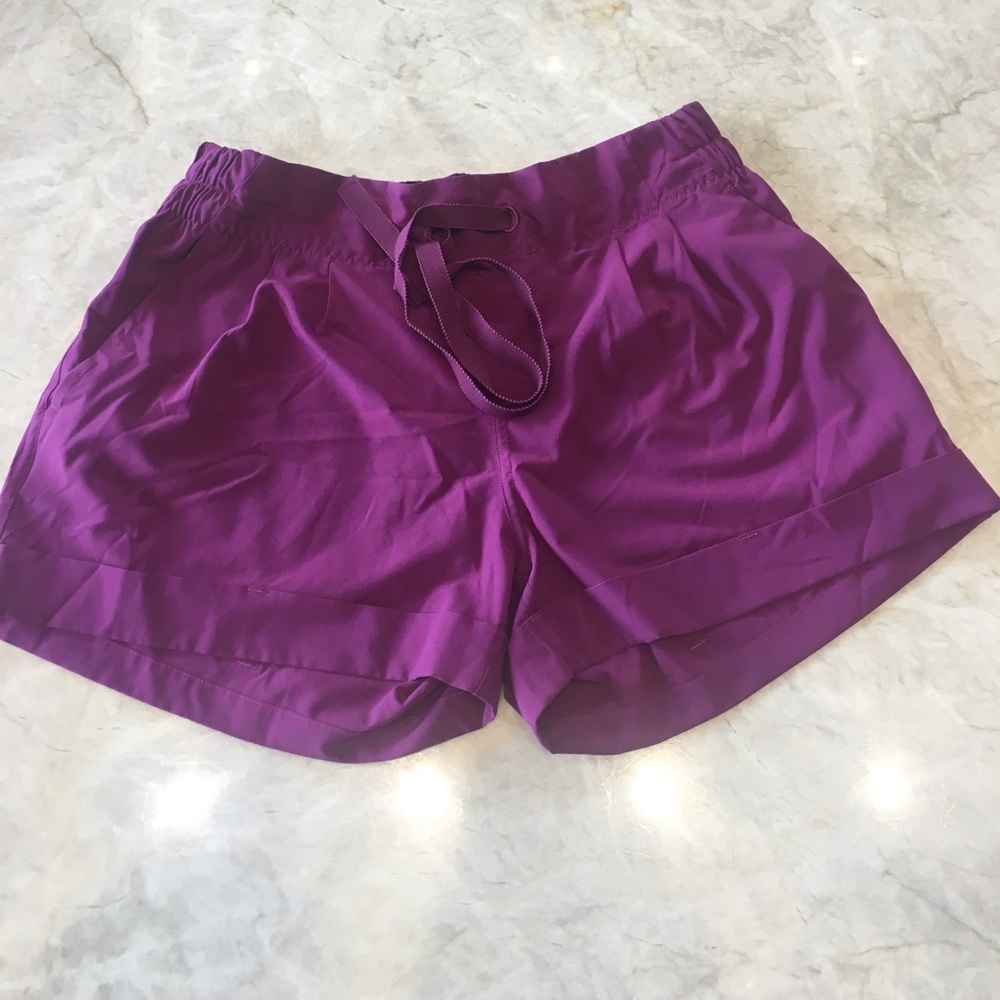 Purple Lululemon spring breakaway short